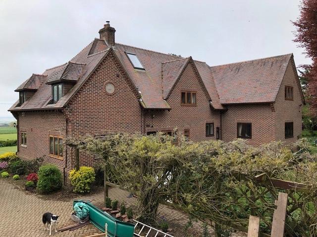 Brick repointing in Milton Abbas,